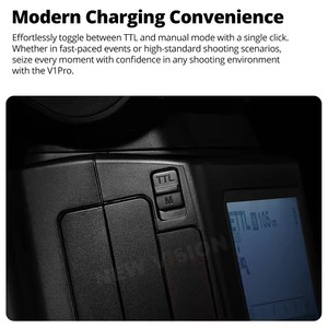 Godox V1Pro Professional Speedliteแฟลชกล้องรีโมทคอนโทรลไร้สายแบตเตอรี่ลิเธียมTTL-V1Pro-S/C/N/F/O - Product Image 5