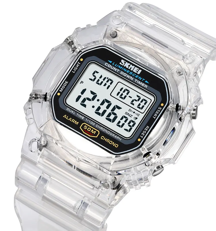 Skmei 1999 спортивные водонепроницаемые спортивные цифровые часы унисекс с большим циферблатом квадратной формы