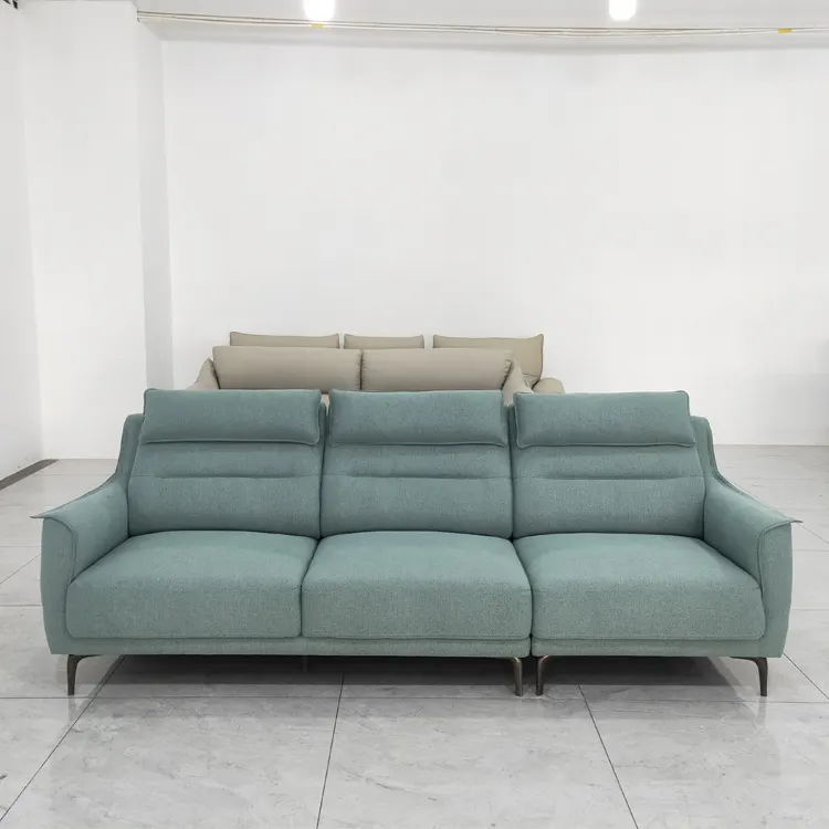 Entrega rápida tela minimalista sala de estar muebles sala de estar sofá de alta calidad conjunto de sofás