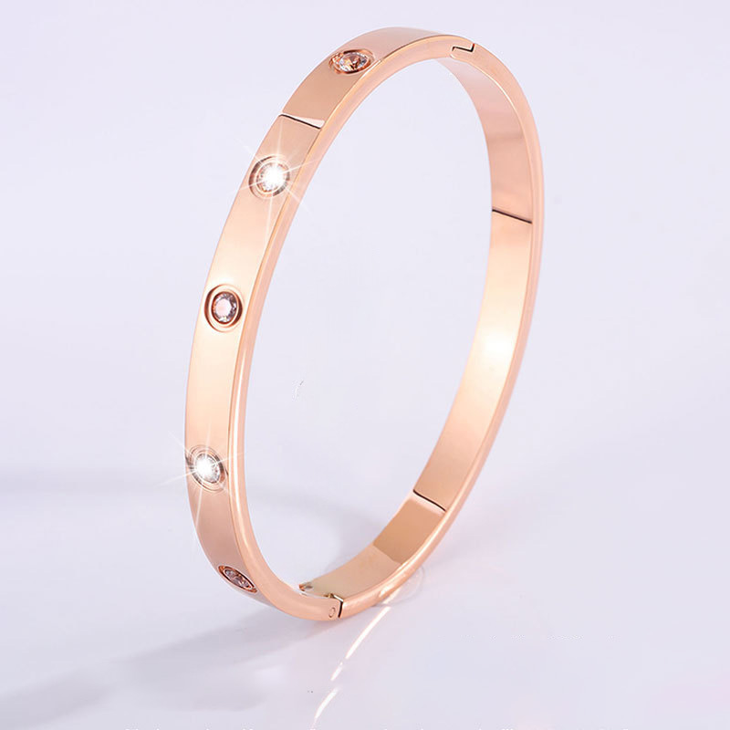 Oro rosa Sz-666 diez diamantes