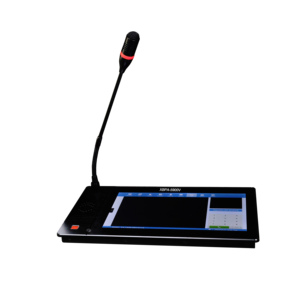 Intercom Video di rete IP Wireless con connettori XLR e di tipo C installati nell'ufficio del centro di comando supporta il funzionamento del Mouse - Product Image 1