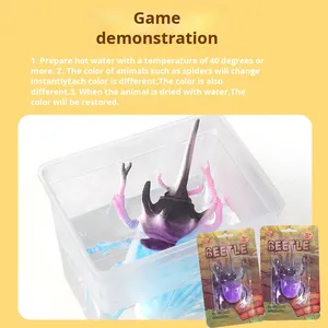 儿童新型独特塑料蜘蛛玩具换水模拟昆虫模型早教教育礼品