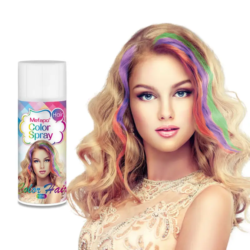 Spray de color para el cabello más vendido de alta calidad, gel en aerosol para el cabello, tinte temporal, spray de color para el cabello