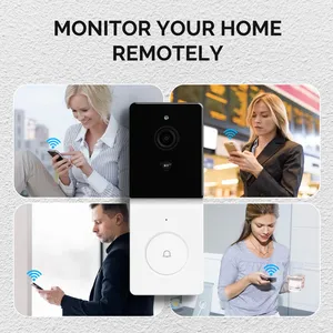 MOES Tuya 1080P смарт-Wi-Fi видео дверной звонок камера беспроводной двухсторонний аудио домофон ночного видения 64 ГБ SD карта Современная Домашняя безопасность - Product Image 6