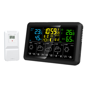 5107-2 <span class=keywords><strong>Wifi</strong></span> 7.5 inch hiển thị màu lớn Trạm thời tiết không dây không dây trong nhà ngoài trời với Dự báo <span class=keywords><strong>Internet</strong></span> thời gian thực - Product Image 2