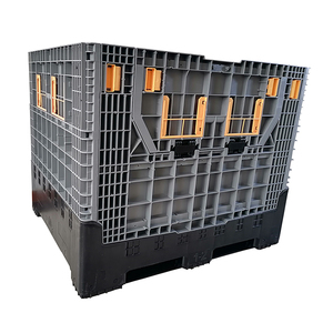 Contenitore di plastica pieghevole impilabile impilabile di grande capacità della scatola del Pallet dell'hdpe per lo stoccaggio del magazzino - Product Image 1