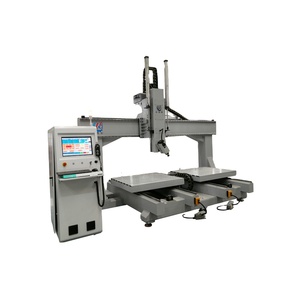 Enrutador Cnc de talla de escultura 3D de alta resistencia, máquina Cnc de 4 ejes con sistema de engrase automático de mesa doble para espuma de poliestireno contrachapado - Product Image 2