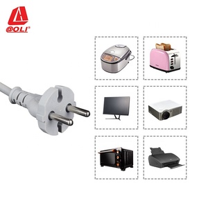 Avrupa 2 prong güç fişli kablo için kablo ile elektrikli alet pil paketi kullanılan - Product Image 5