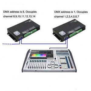 H807SA 8 портов artnet DMX to SPI светодиодный пиксельный контроллер поддерживает SD-карту DMX512 консоль светодиодный пиксельный контроллер - Product Image 2
