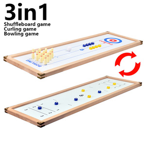 3 In 1โต๊ะไม้เกมดัดผมและชุดโบว์ลิ่ง - Product Image 1