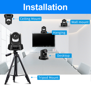 1080P Full HD USB hội nghị video PTZ <span class=keywords><strong>camera</strong></span> với Zoom quang 3x góc nhìn rộng 129 độ để phát trực tiếp - Product Image 5