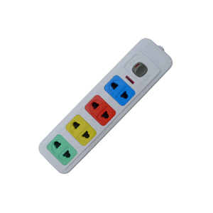 Universal 2 Pin <strong>4</strong> <strong>Way</strong> <strong>Socket</strong> Outlet Extension <strong>Socket</strong> with Main Switch Extension Power Board - Product Image 1