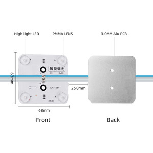24V Blockchain <strong>LED</strong> Light Box Bi-color Soft Film Outdoor Advertising IP68 DC12V 3W <strong>Led</strong> Module Light Source - Product Image 3