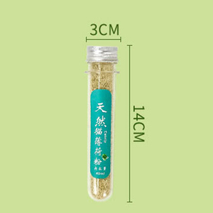Polvo de hierba gatera orgánica de primera calidad y aceite de extracto de hoja de planta de hierbas golosinas secas naturales para gatos - Product Image 4