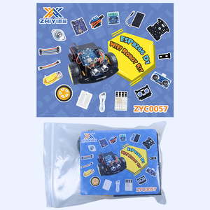 2023 ODM WiFi Smart RC Roboter auto Ultraschall-Hindernis vermeidung ESP8266 D1 WIFI Robot Car Kit