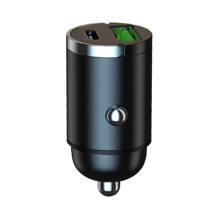 Anneau de tirage caché en alliage à tête ronde, Type-C + 100W, noir