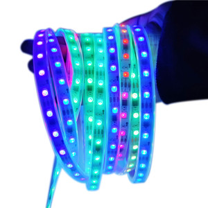 In vendita striscia digitale RGB5050 60leds/M WS2811 5050 striscia di colore 5050RGB 12V produttore di strisce Led RGB indirizzabili - Product Image 1