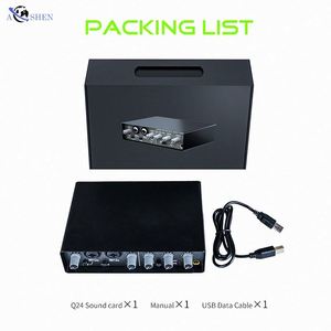 专业Q24通用串行总线音频声卡接口混音工作室录音棚电脑唱片盒更多节目直播 - Product Image 6