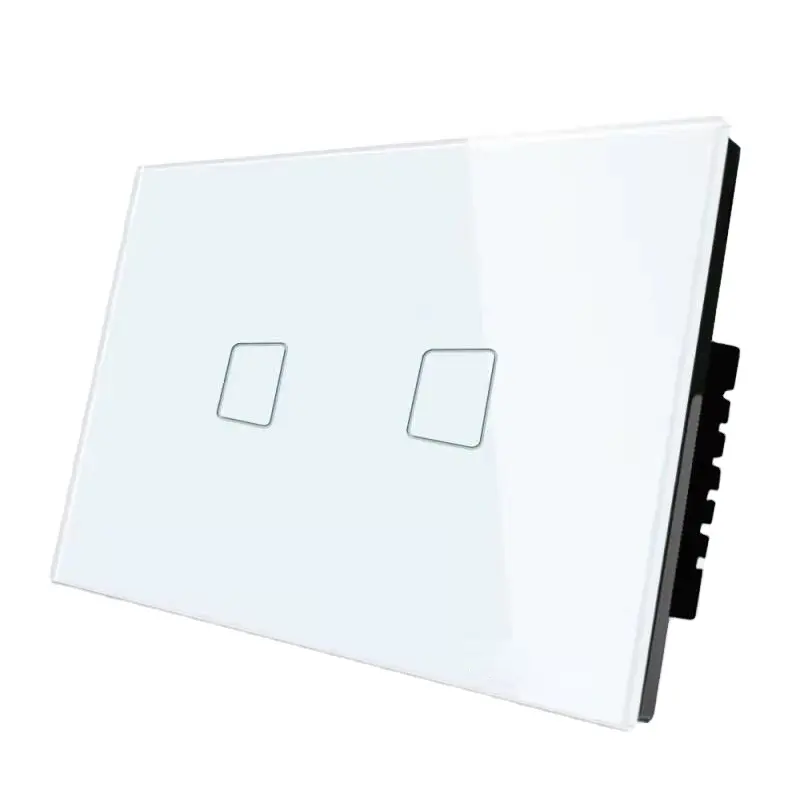 الشعيبة أستراليا الأسود الأبيض 1.2.3.4 عصابة التحكم بواسطة التطبيق Touch Wifi مفتاح إضاءة ذكي