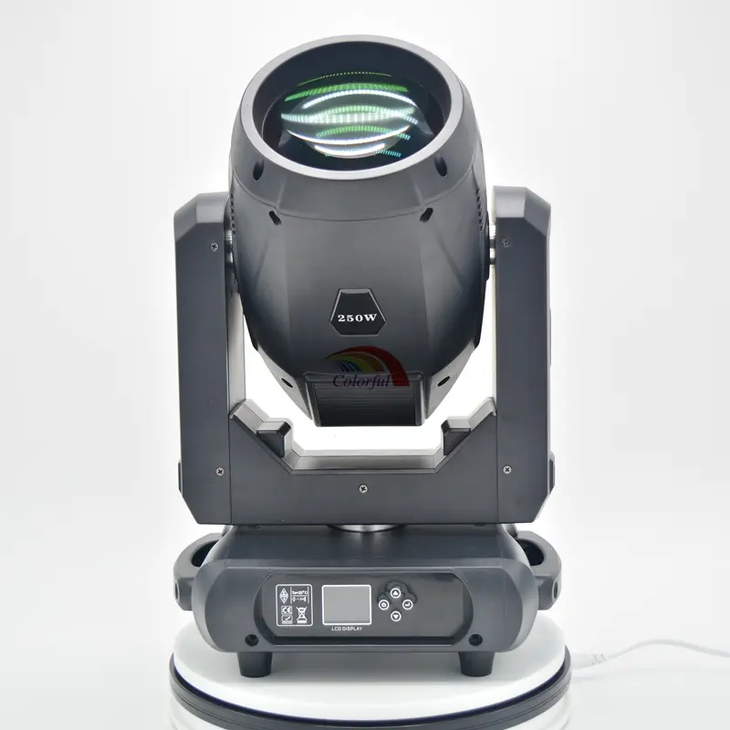 Luz Sharpy Beam con cabezal móvil, iluminación profesional de 250W, 80 RGBW, tamaño pequeño, 180 85
