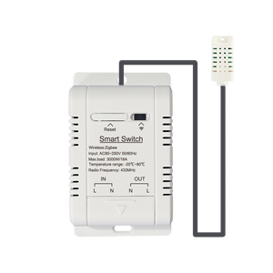 Zigbeeバージョンスマートホームシステムデュアルリレー出力コントローラ温度と湿度センサー割り込みモジュール - Product Image 2