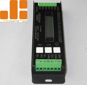 DC5-24V Многофункциональный регулятор DC5 24V Max 16A DMX to SPI DE8802 SPI - Product Image 4