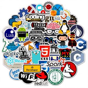 50 шт. наклейки для программирования для разработчиков, кодеров, программистов, хакеров, гиков и инженеров, наклейки для разработчиков для ноутбуков