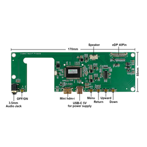 7 Inch 1920X1080 Fhd Ips 120Hz Scherm <span class=keywords><strong>Module</strong></span> 500 Nits Helderheidspaneel Met Edp Driver Board Hoge Vernieuwingsfrequentie Display - Product Image 6