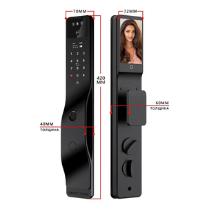 Face Tuya Wifi fotocamera App digitale serratura elettronica impermeabile per interfono Video con codice Smart Lock con Nfc Card chiave - Product Image 6
