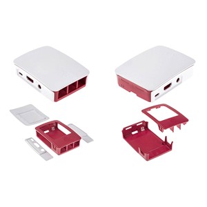 <strong>Raspberry</strong> <strong>Pi</strong>&reg;SBC <strong>Case</strong> Suitable for: B +, <strong>2</strong> B, 3 B, 3 B + Red, White (940910051601) - Product Image 1