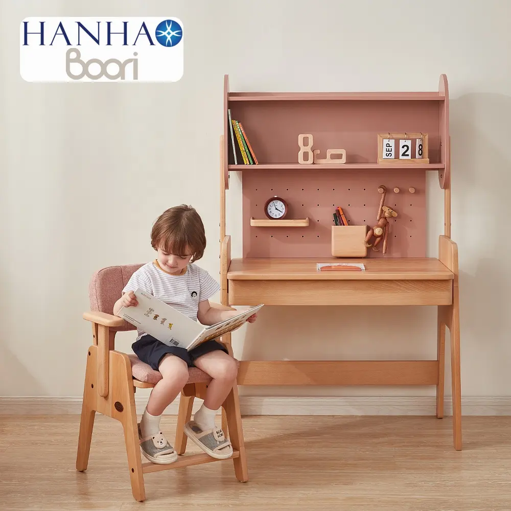 Solo B2B Boori casa ergonomico per bambini mobili in legno per bambini tavolo da studio scrivania e sedia Set