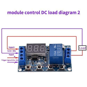 DC 6V~30V Multifunktion Trigger-Verzögerungs-Zeitmodul Schaltersteuerung Relais Zyklus Timer Ziffern-LED-Anzeige Micro-USB 5V - Product Image 5