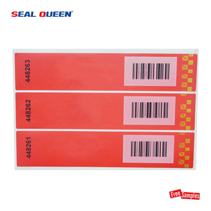 <strong>Red</strong> <strong>Color</strong> Customized Logo/QR <strong>Code</strong>/Barcode Adhesive Sticker VOID OPEN Security Sticker Seal PET Tamper Evident Label - Product Image 5