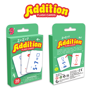 Tarjeta educativa preshcool para niños, juguetes de aprendizaje de matemáticas, 36 Uds.