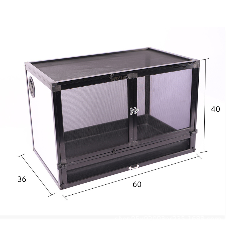 Porte inférieure horizontale noire en PVC avec plateau 60*36*40