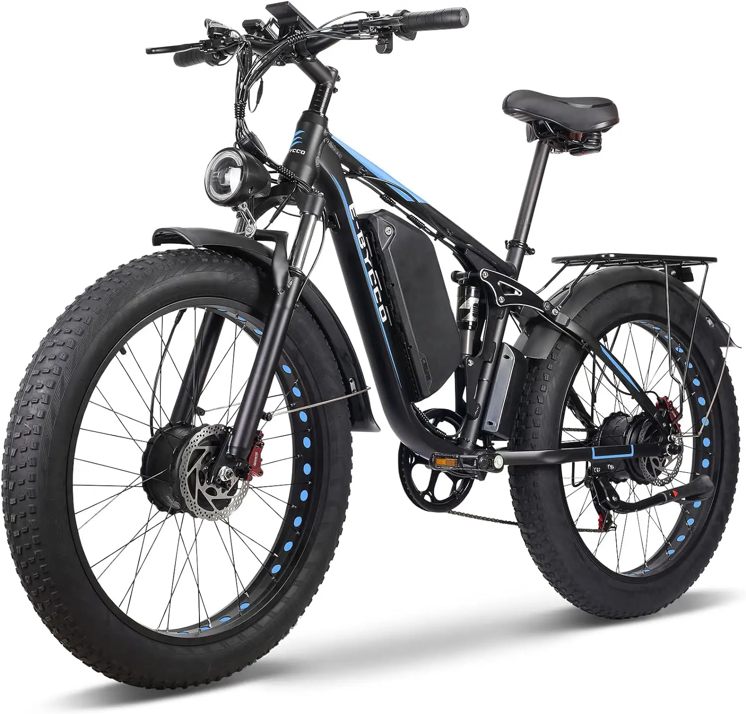 Doppel motor 2000w 26 Zoll fetten Reifen MTB Fatbike Mountain E-Bike Hybrid Elektro Dirt Bike Erwachsenen Offroad-Fahrräder Motorräder