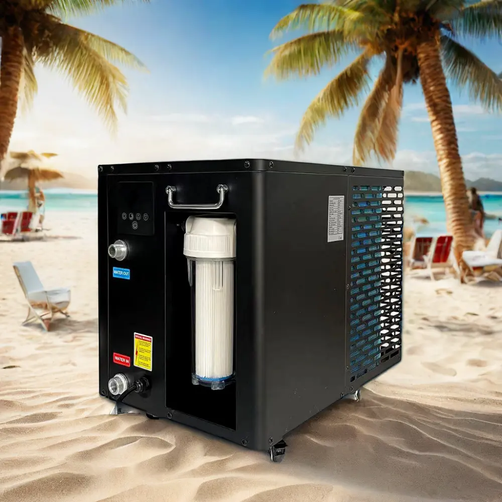 Atacado Chillers Cooled Ice Bath Tub Tanque Branco Portátil Chiller De Refrigeração De Água 1Hp Water Chiller Refrigerador De Água