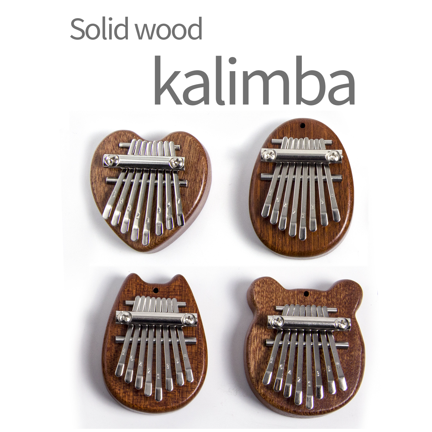 Kalimba de madera de 8 teclas personalizada