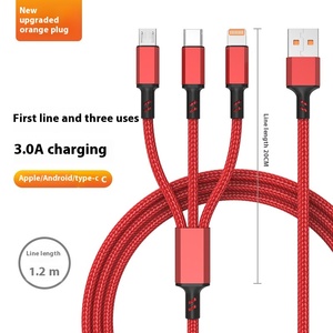 新品到着ISOモバイル5-in-1 3A超高速充電ケーブルナイロン編組マイクロタイプ-C Huawei for Apple - Product Image 5