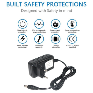 Adaptador de corriente para cámara, enchufe de pared de la UE, 12V, 1A, módulo de conmutación de entrada - Product Image 2