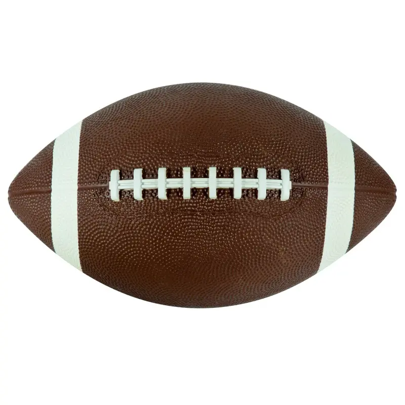 Ballons de football américain en plein air super grip en cuir composite durable avec logo personnalisé pour l'entraînement