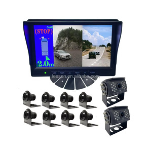 Sistema de sensor de estacionamiento para camiones de servicio pesado Cámara trasera delantera de alta calidad 1080P con sistema de 8 sensores con monitor de 2CH 7" - Product Image 1