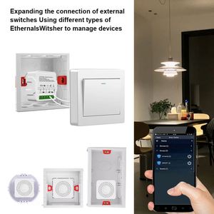 Diy Wifi Mini interruptor de luz inteligente 16a Control bidireccional Smartlife App Control remoto para Alexa Google Home Automation - Product Image 5