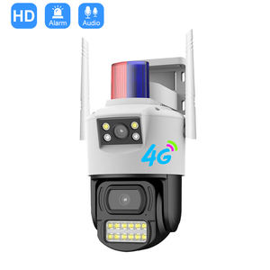 V380 Smart Video Outdoor Dual Lens Security <strong>Camera</strong> Sim Card Digital Full Color Bullet and Dome Linkage 4G <strong>Camera</strong>