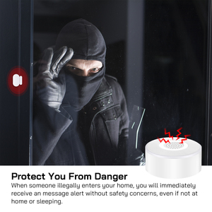 Rehent Monitoreo DE SEGURIDAD Wifi Sistema de alarma para el hogar Centro de luz nocturna con sensor Fácil de instalar Aplicación Control remoto - Product Image 3