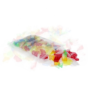 Bloques translúcidos coloridos con formas geométricas, juguetes para aprender desde casa, 180 piezas - Product Image 4