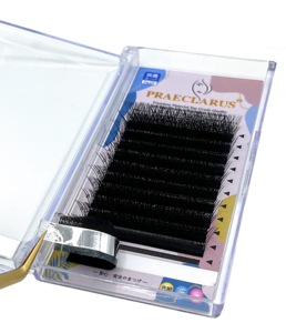 カール<span class=keywords><strong>B</strong></span> C D DDロシアボリュームまつげエクステンションサプライヤー卸売人気販売ベンダーストアWまつげプライベートラベルW 0.07mm