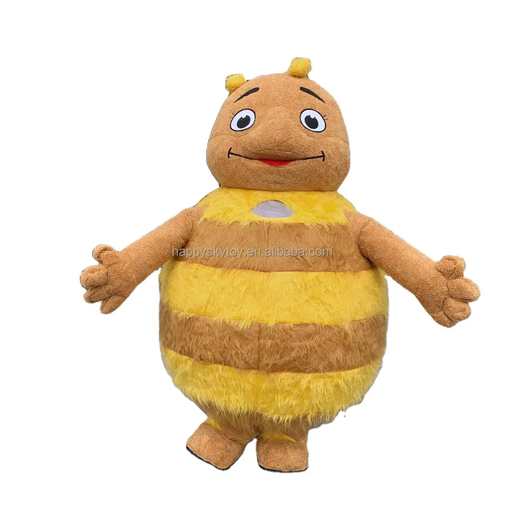 New Arrival Carnival Parade Adult Animals Dress Custom Inflatable Bee Mascot Costume For Sale