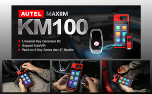 Evrensel anahtar jeneratör aracı kiti Autel MaxiIM KM100 otomatik VIN IMMO öğrenme anahtar programlama makinesi