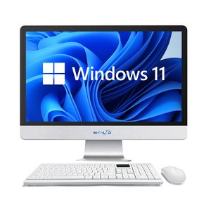 Masaüstü bilgisayar AIO Wifi RJ45 kamera 21.5 inç LED iş gümüş OEM Lcd SSD dört çekirdekli pencere 10 Pro Pc Todo En uno - Product Image 1